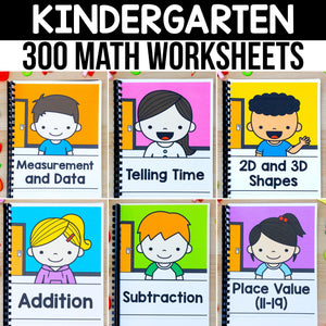 Kindergarten Math Worksheets MEGA BUNDLE