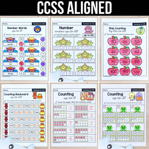 Unit 1: Numbers to 120 - 1st Grade Math Worksheets – My Nerdy Teacher