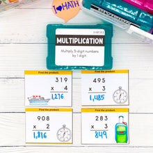 Load image into Gallery viewer, Multiplication - 5th Grade Math Task Cards - CCSS Aligned