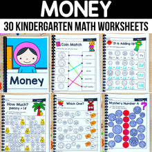 Load image into Gallery viewer, Money - Kindergarten Math Worksheets