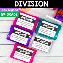 Load image into Gallery viewer, Division - 5th Grade Math Task Cards - CCSS Aligned