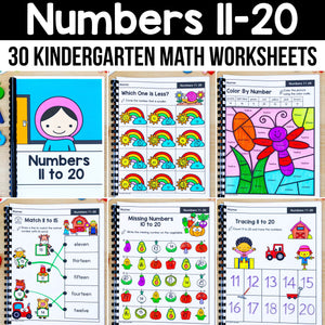 Kindergarten Math Worksheets MEGA BUNDLE