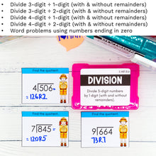Load image into Gallery viewer, Division - 5th Grade Math Task Cards - CCSS Aligned