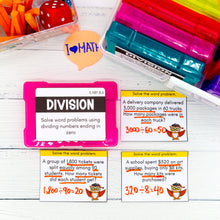 Load image into Gallery viewer, Division - 5th Grade Math Task Cards - CCSS Aligned