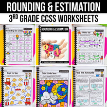 Load image into Gallery viewer, Rounding &amp; Estimation - 3rd Grade Math Worksheets