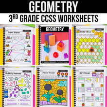 Load image into Gallery viewer, Geometry - 3rd Grade Math Worksheets