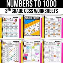 Load image into Gallery viewer, 3rd Grade Math Worksheets MEGA BUNDLE
