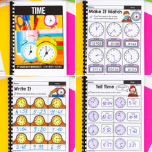 Load image into Gallery viewer, Time - 3rd Grade Math Worksheets
