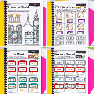 Time - 3rd Grade Math Worksheets – My Nerdy Teacher