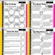 Load image into Gallery viewer, Time - 3rd Grade Math Worksheets