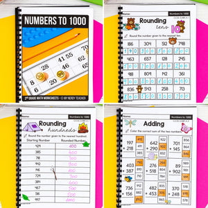 Hard Math Worksheets 1000 Numbers to 1000 - 3rd Grade Math Worksheets – My Nerdy Teacher