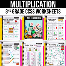 Load image into Gallery viewer, Multiplication - 3rd Grade Math Worksheets