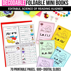 Buy3Get1 FREE B13 - Word Ladders, Decodable Puzzles, Mini Books, I Spy Phonics