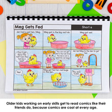 Load image into Gallery viewer, SOR Decodable Comics with Comprehension Questions | SOR Aligned Phonics K-3