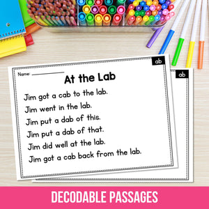 Buy3Get1 FREE B1 - SOR Decodable Passages, Reading Intervention, Blending and Segmenting