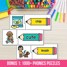 Load image into Gallery viewer, Decodable Readers Passages Bundle + Phonics Reading Intervention Bundle