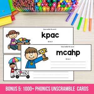 Decodable Readers Passages Bundle + Phonics Reading Intervention Bundle