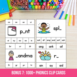 Decodable Readers Passages Bundle + Phonics Reading Intervention Bundle