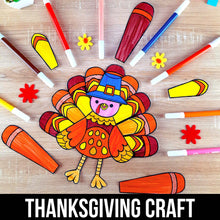Load image into Gallery viewer, Thanksgiving Turkey Craft