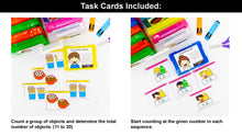Load image into Gallery viewer, Numbers 1 to 20 Kindergarten Math Task Cards - CCSS Aligned