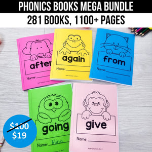 Buy3Get1 FREE B15 - CVC Word Worksheets, Phonics Books, Short Vowels Task Cards