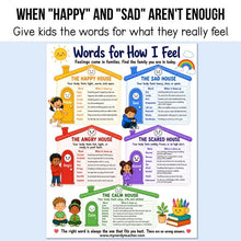 Load image into Gallery viewer, Feelings &amp; Emotions Posters | 30 SEL Posters for Calm Corners, Counseling, and Home