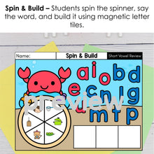 Load image into Gallery viewer, G15 CVC Blending Mats Word Building Folder