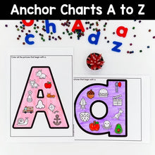 Load image into Gallery viewer, Alphabet Anchor Charts A to Z: Color by Beginning Sounds