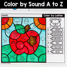 Load image into Gallery viewer, Color by Sound A to Z: A Fun Way to Practice Beginning Sounds