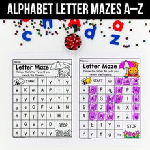 Load image into Gallery viewer, Alphabet Letter Mazes A–Z | Letter Recognition Worksheets