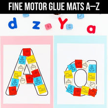 Load image into Gallery viewer, Alphabet Fine Motor Glue Mats A–Z | Letter Craft for Beginning Sounds