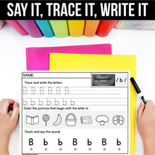 Load image into Gallery viewer, Alphabet Recognition Worksheets A–Z: See It, Say It, Write It