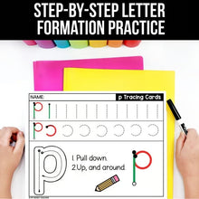 Load image into Gallery viewer, Alphabet Tracing Cards A–Z | Step-by-Step Letter Formation Practice