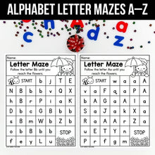 Load image into Gallery viewer, Alphabet Letter Mazes A–Z | Letter Recognition Worksheets