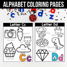 Load image into Gallery viewer, Alphabet Coloring Pages A–Z | Letter Sound and Vocabulary Practice
