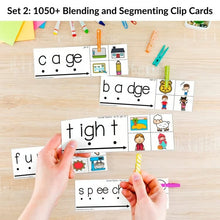 Load image into Gallery viewer, 1050+ Blending And Segmenting Cards Phonological And Phonemic Awareness Homework