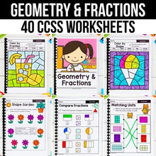 Load image into Gallery viewer, Geometry - 2nd Grade Math Worksheets