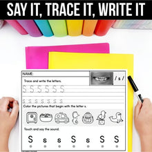 Load image into Gallery viewer, Alphabet Recognition Worksheets A–Z: See It, Say It, Write It