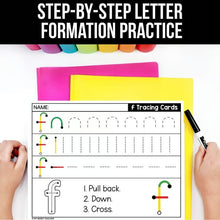 Load image into Gallery viewer, Alphabet Tracing Cards A–Z | Step-by-Step Letter Formation Practice