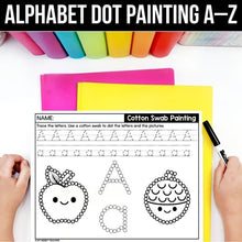 Load image into Gallery viewer, Alphabet Dot Painting A–Z | Cotton Swab Tracing and Fine Motor Practice
