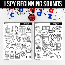 Load image into Gallery viewer, I Spy Alphabet Beginning Sounds A–Z | Printable Letter Sound Search Worksheets