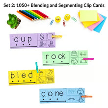 Load image into Gallery viewer, 1050+ Blending And Segmenting Cards Phonological And Phonemic Awareness Homework