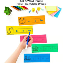 Load image into Gallery viewer, Word Tracing Cards (1050+ Decodable Words)