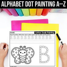 Load image into Gallery viewer, Alphabet Dot Painting A–Z | Cotton Swab Tracing and Fine Motor Practice