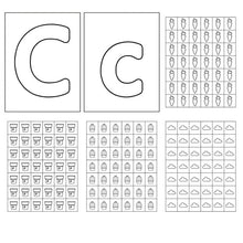 Load image into Gallery viewer, Alphabet Fine Motor Glue Mats A–Z | Letter Craft for Beginning Sounds