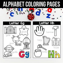 Load image into Gallery viewer, Alphabet Coloring Pages A–Z | Letter Sound and Vocabulary Practice