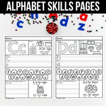 Load image into Gallery viewer, Alphabet Skills Pages A–Z | Trace, Color, Find, Write &amp; Say the Sound