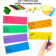 Load image into Gallery viewer, Word Tracing Cards (1050+ Decodable Words)