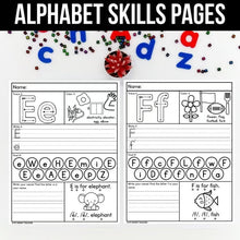 Load image into Gallery viewer, Alphabet Skills Pages A–Z | Trace, Color, Find, Write &amp; Say the Sound