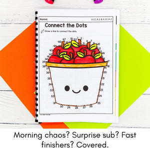 Kindergarten Yearlong Math & Literacy BUNDLE